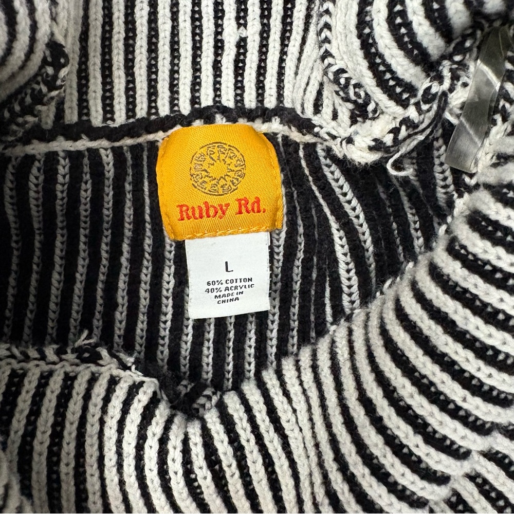 Ruby Rd cowl neck knit sweater - Picture 2 of 3